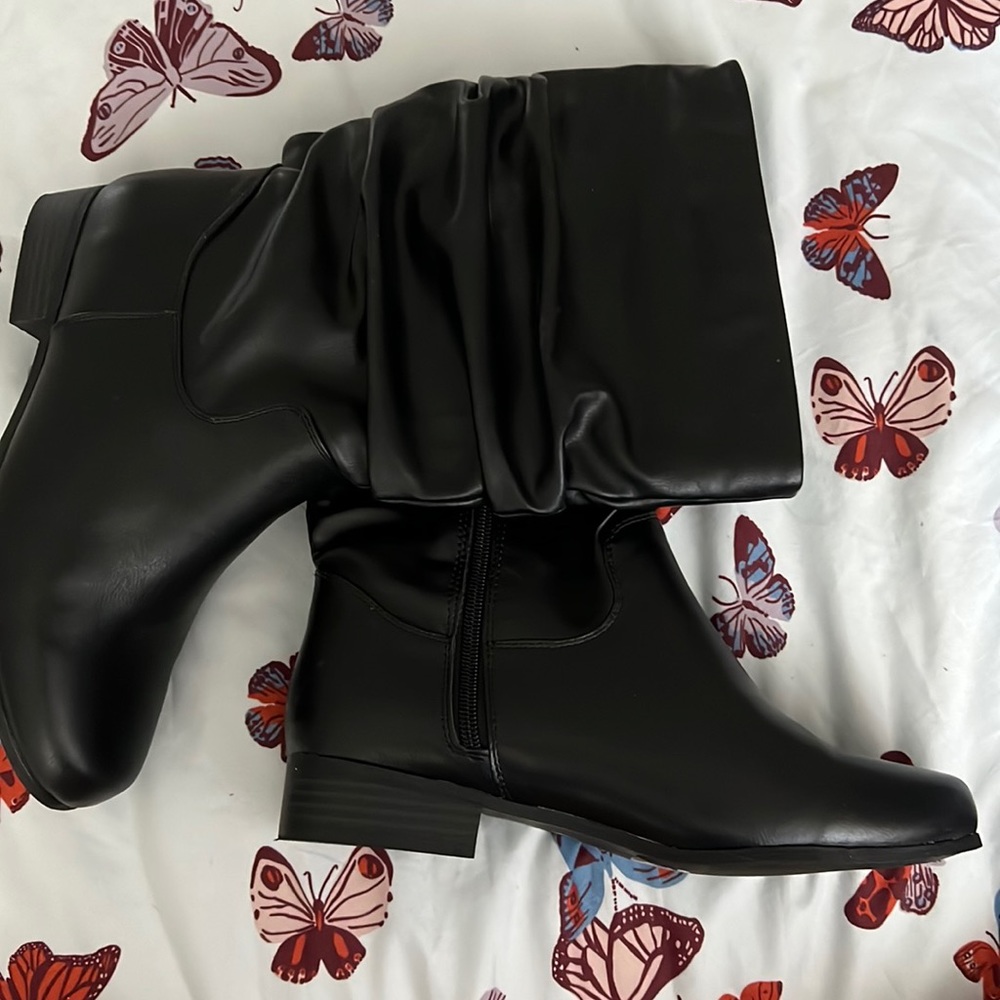 Leather boots
